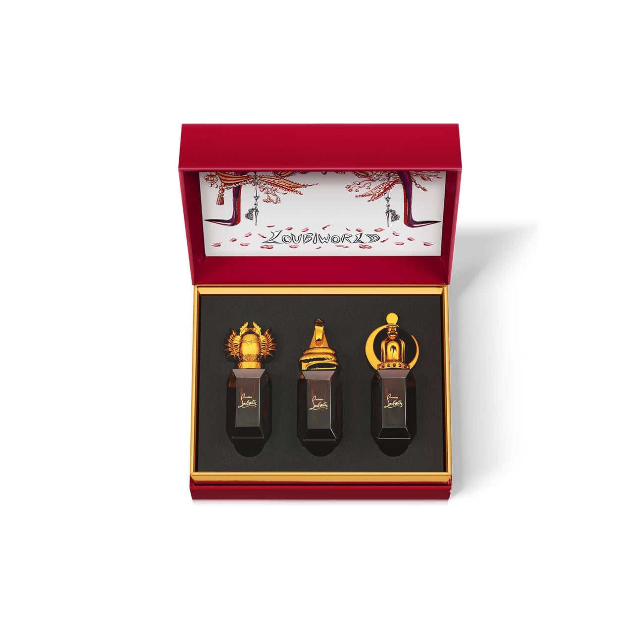 Christian Louboutin 3 * 9 ml Eau de Parfum Intense Mini Set: Loubcharme + Loubiprince + Loubiluna