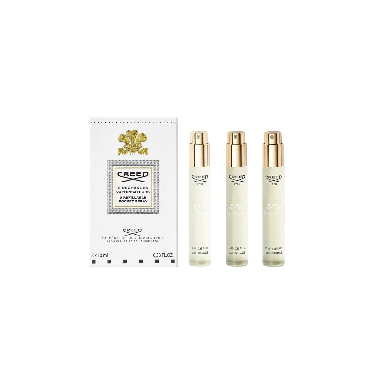 Creed Queen Of Silk 3 * 0.33 Eau de Parfum Spray for Women Refillable