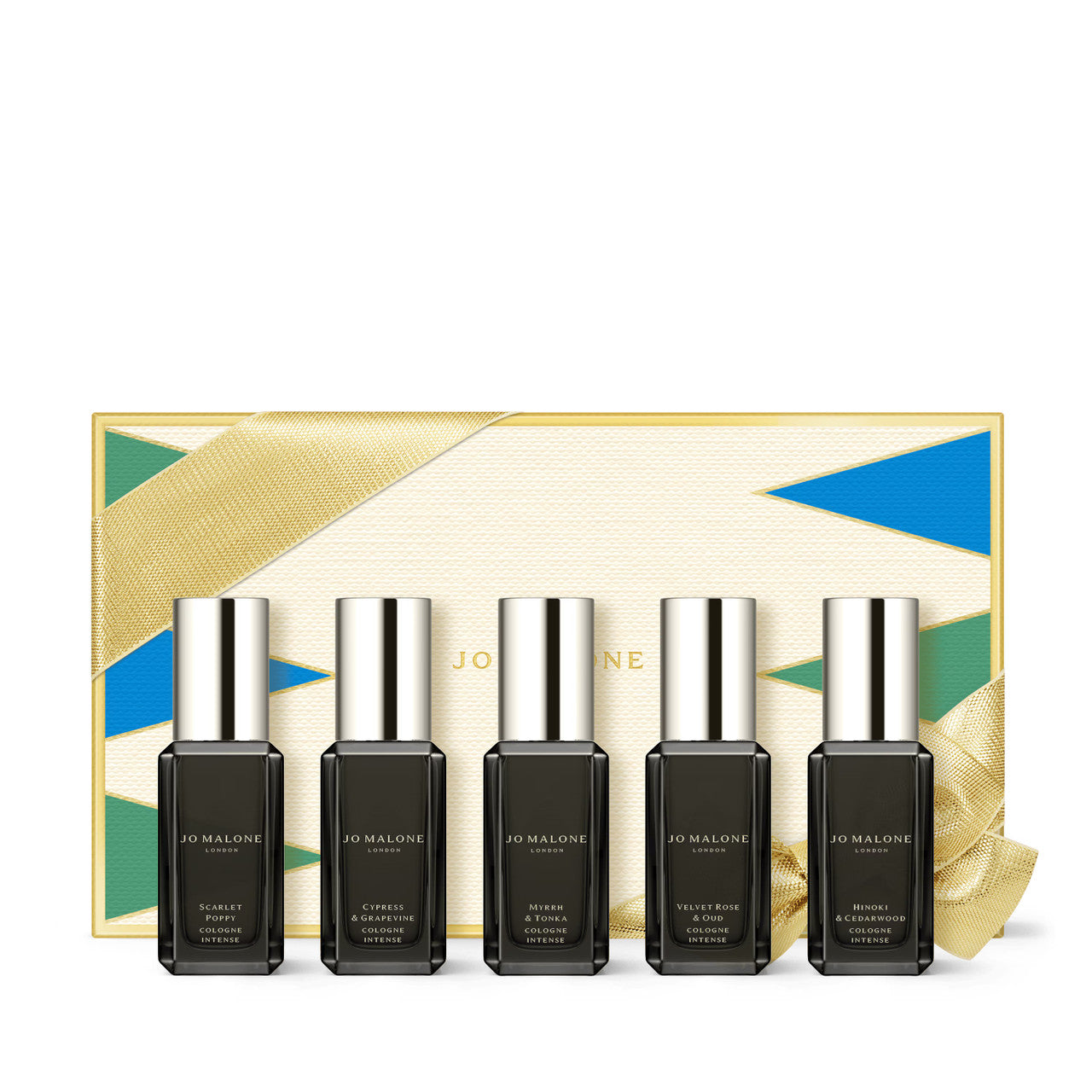 Jo Malone 5 PCS* 0.3 Cologne Intense Spray Set: Scarlet Poppy + Cypress & Grapevine + Myrrh & Tonka + Velvet Rose & Oud + Hinoki & Cedarwood
