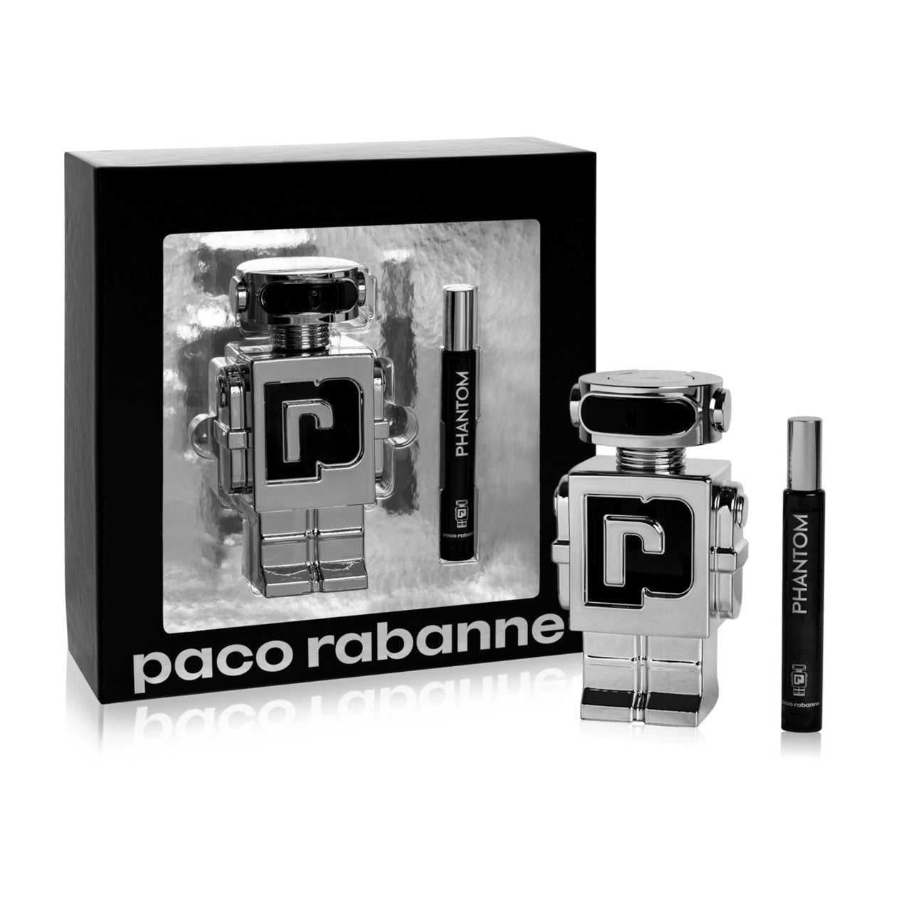 Paco Rabanne Phantom 2 Pcs Set for Men: 5.1 Eau de Toilette Spray + 0.33 Eau de Toilette Spray