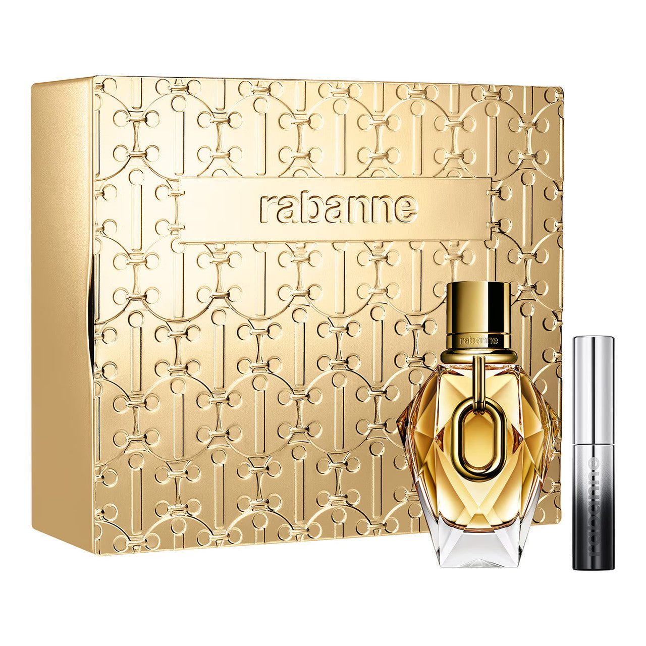 Paco Rabanne Million Gold 2 Pcs Set for Women: 1.7 Eau de Parfum Spray + Eyephoria 0.15 Mascara