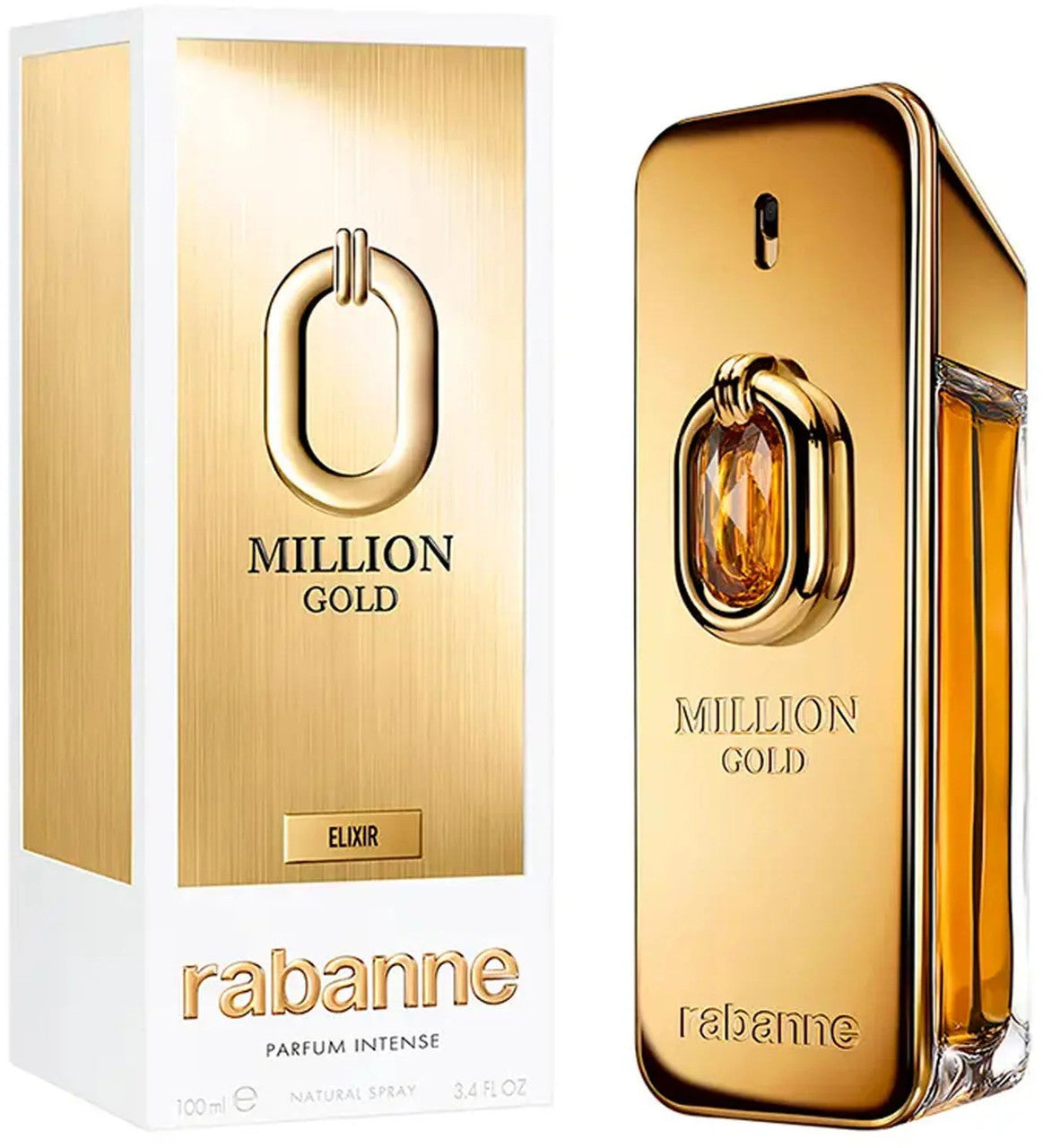 Paco Rabanne Million Gold Elixir 3.4 Eau de Parfum Spray Intense for Men