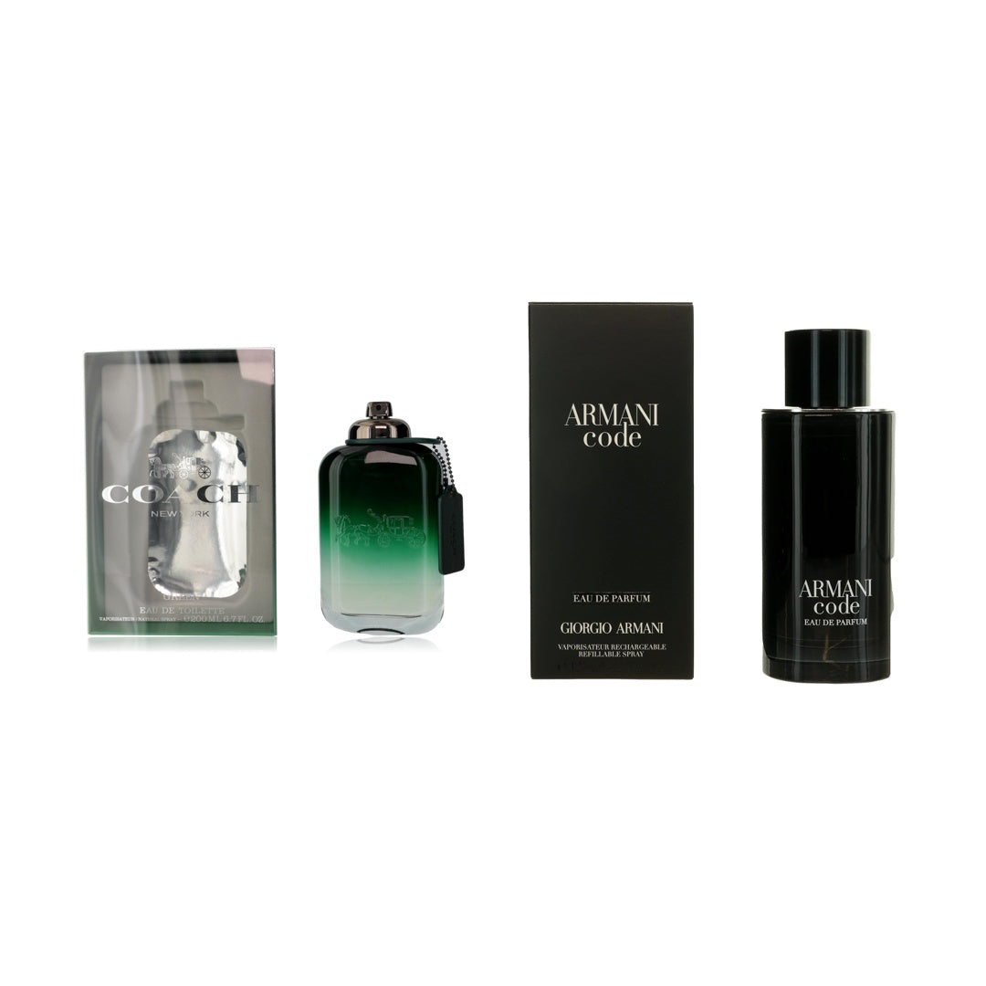 The Executive Dad Bundle – Coach Green EDT 3.3oz & Armani Code EDP 4.2oz