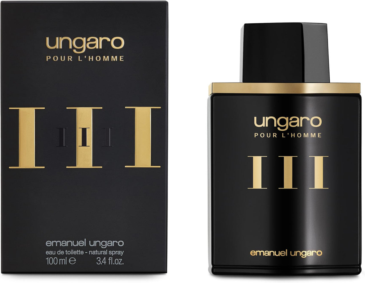 Ungaro Three 3.4 Eau de Toilette Spray for Men