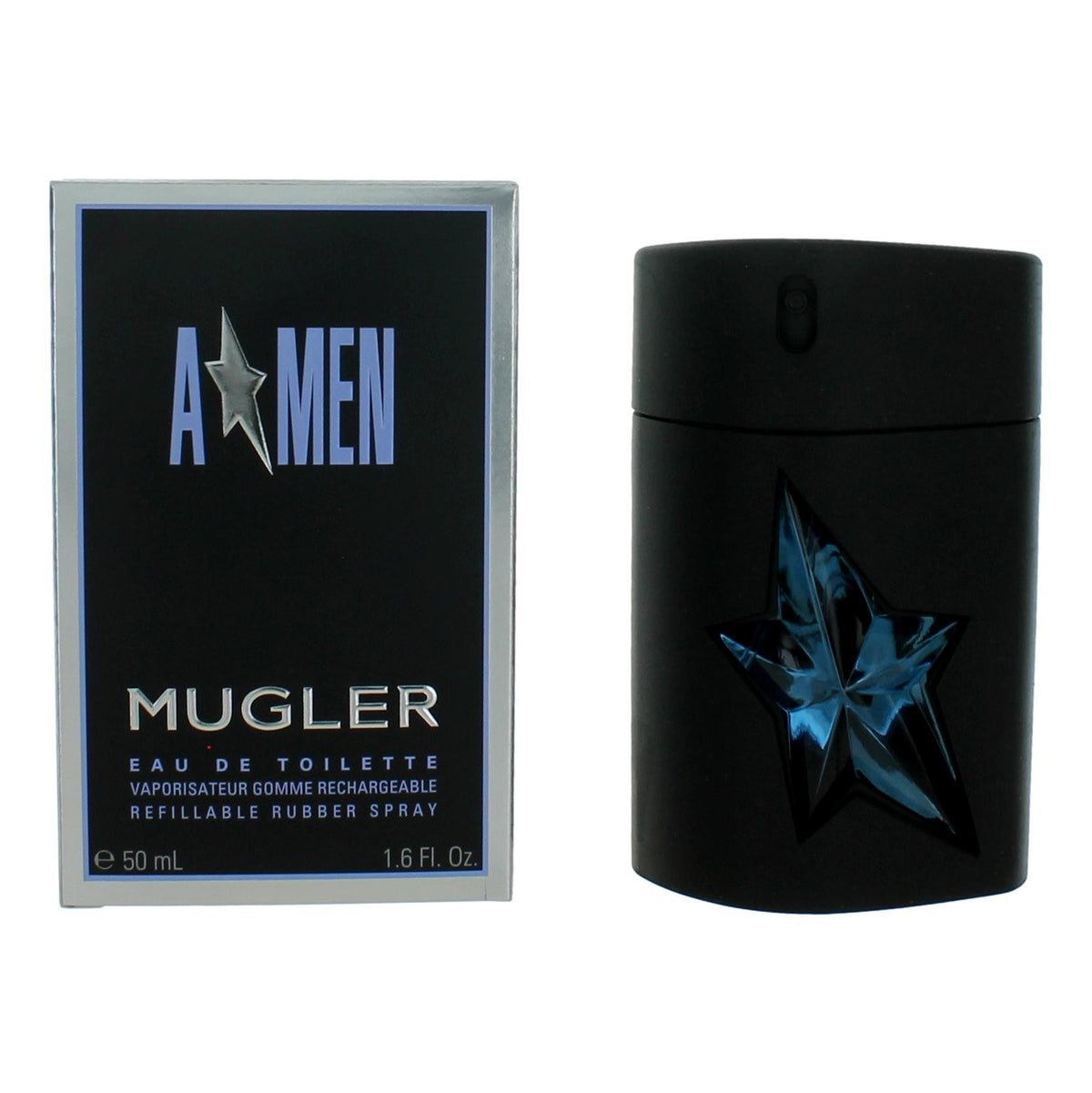 Angel by Thierry Mugler, (A*men) 1.6oz EDT Refillable Rubber Spray men