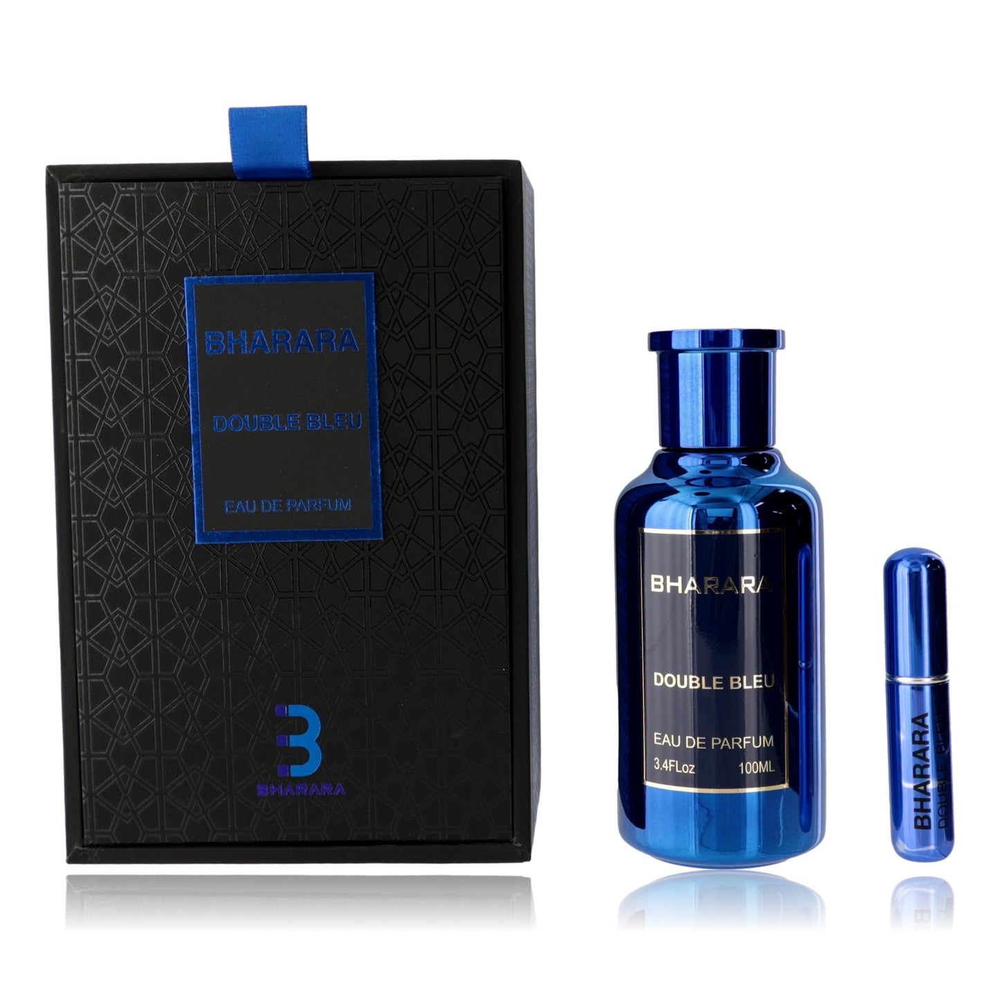 Bharara Double Bleu de Bharara, vaporizador EDP de 100 ml para hombres