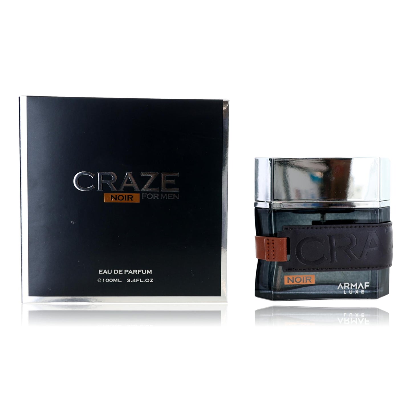 Craze Noir de Armaf, EDP en spray de 3.4 oz para hombres