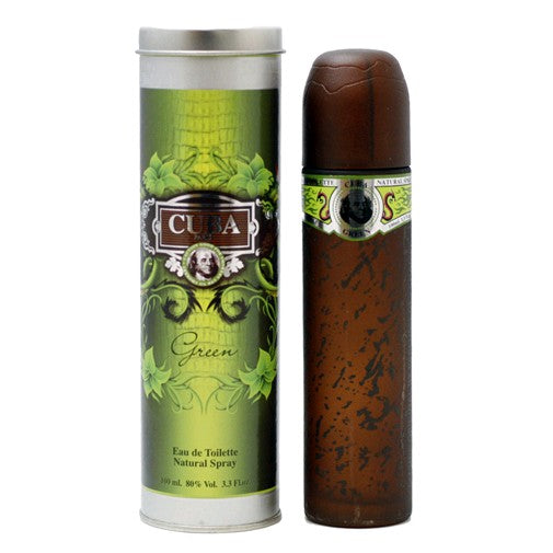 Cuba Green de Cuba, Eau de Toilette en spray de 3.3 oz para hombre