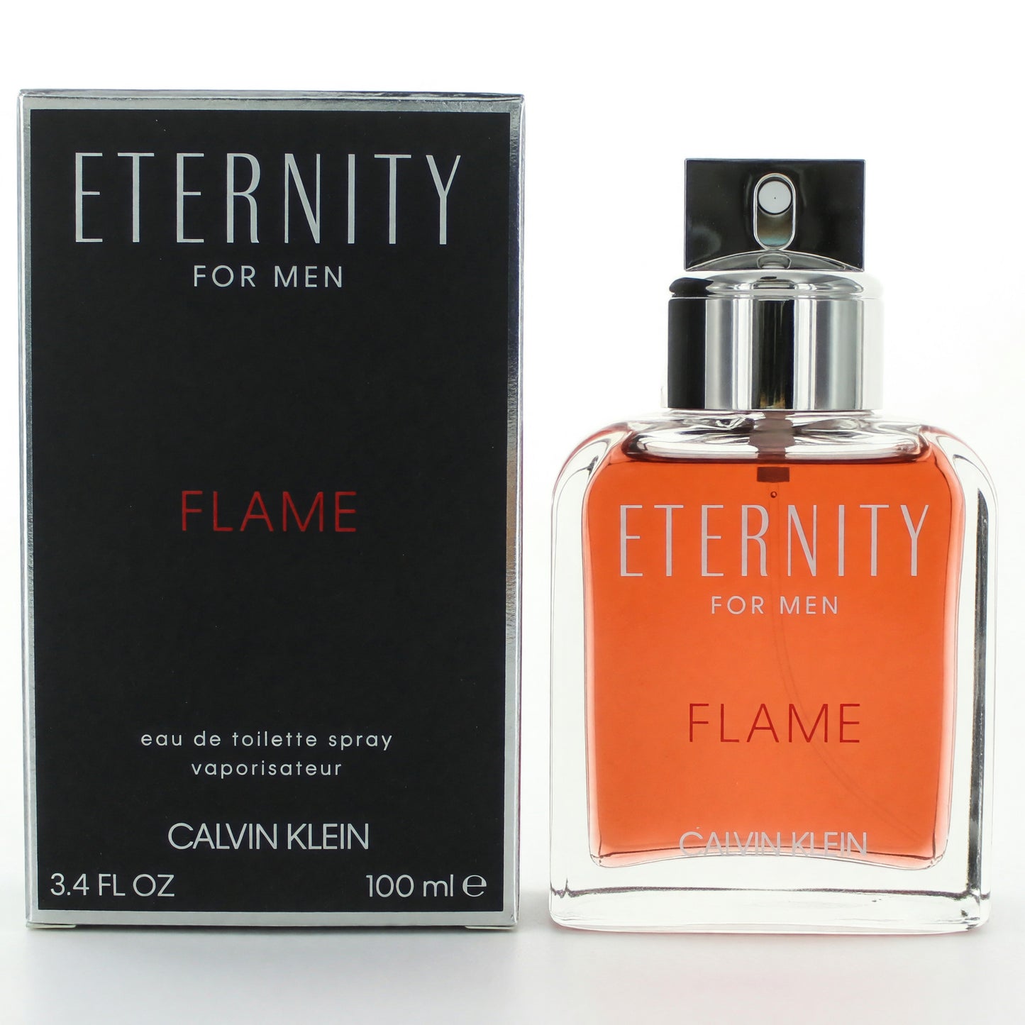 Eternity Flame de Calvin Klein, Eau de Toilette en Spray de 100 ml para Hombres