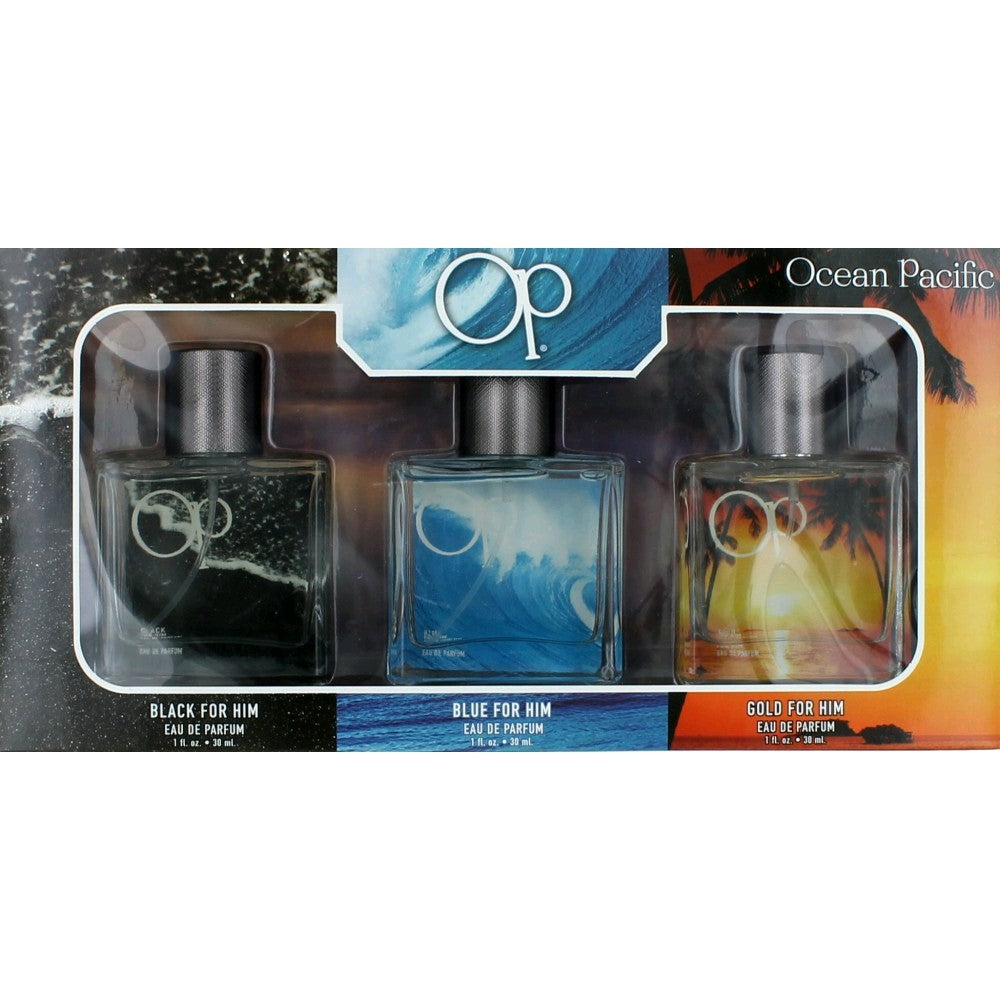 OP by Ocean Pacific, Colección de Regalo de 3 Piezas de Fragancias para Hombre