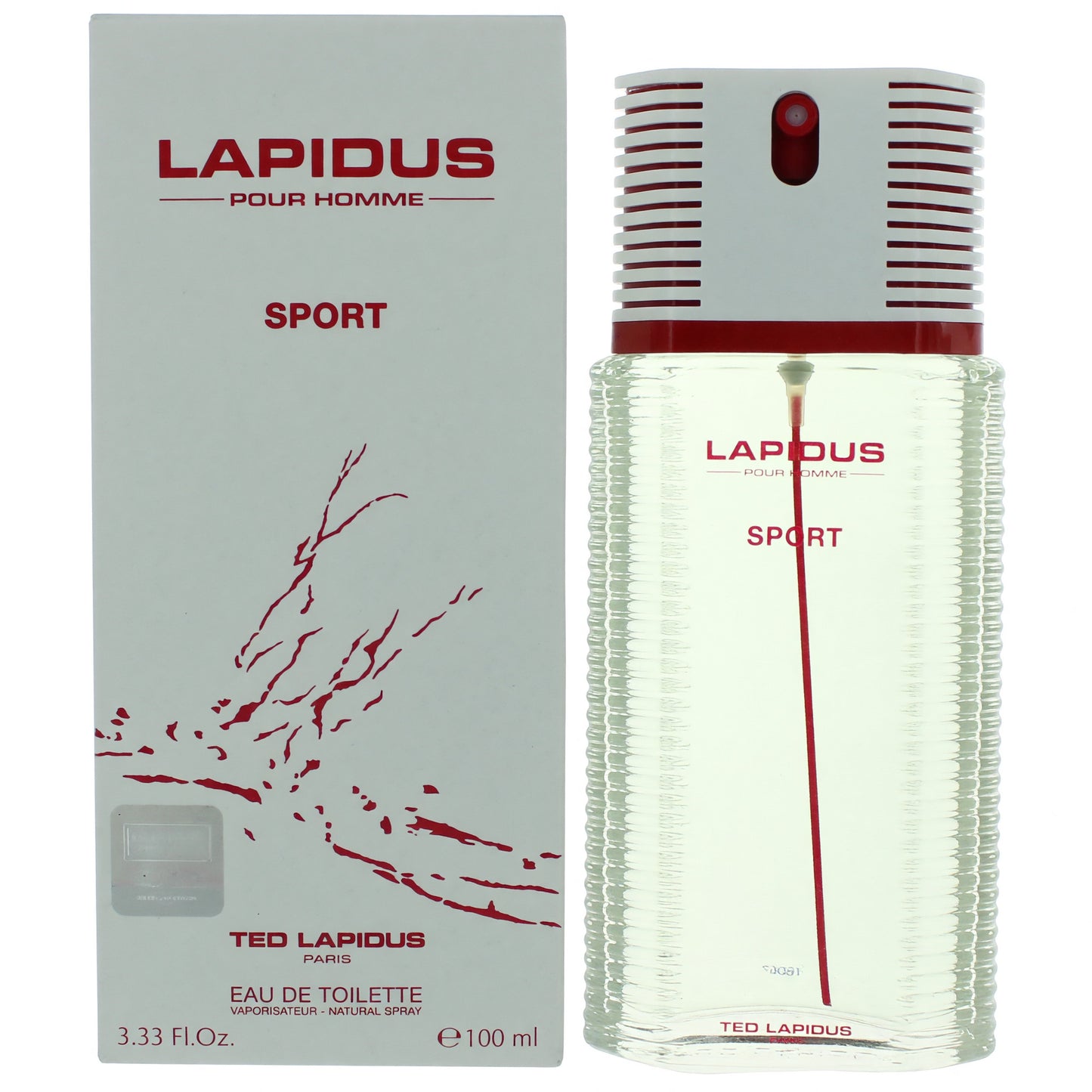 Lapidus Pour Homme Sport de Ted Lapidus, vaporizador EDT de 3.3 oz para hombres