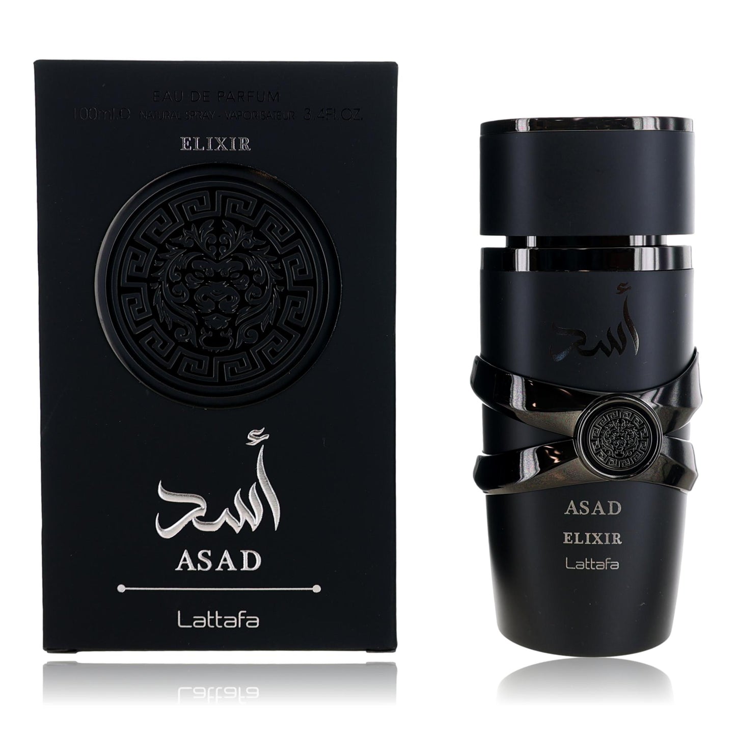 Asad Elixir de Lattafa, EDP en espray de 3.4 oz para hombres