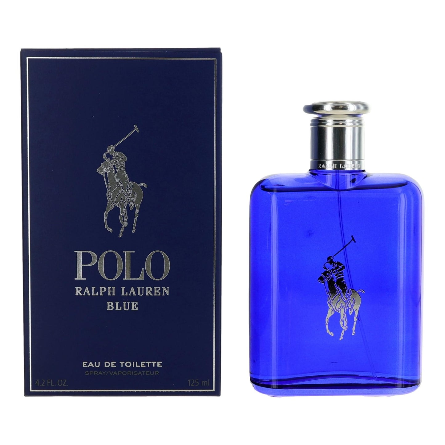 Polo Blue de Ralph Lauren, Eau de Toilette en espray de 4.2 oz para hombre