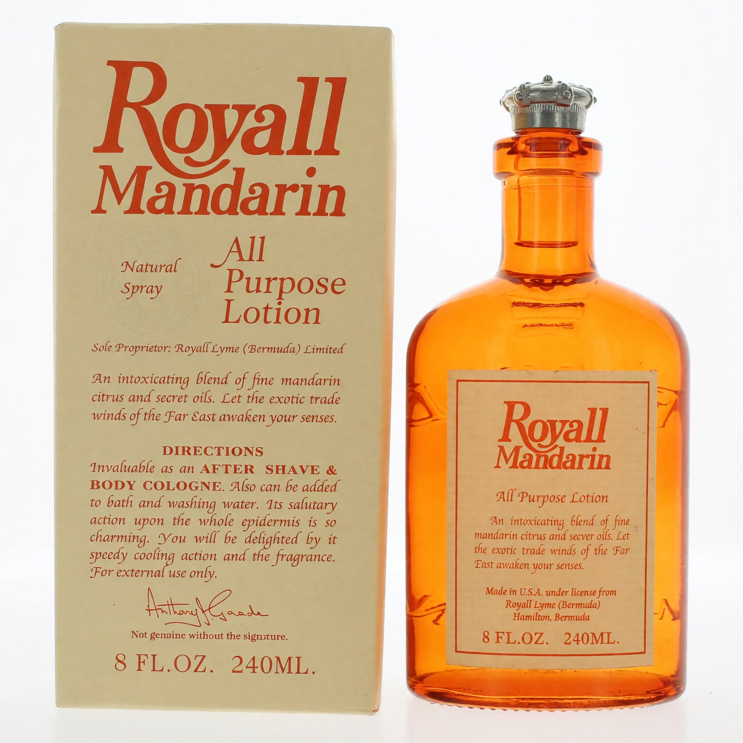 Royall Mandarin de Royall Fragrances, loción multiuso para hombres de 8 oz