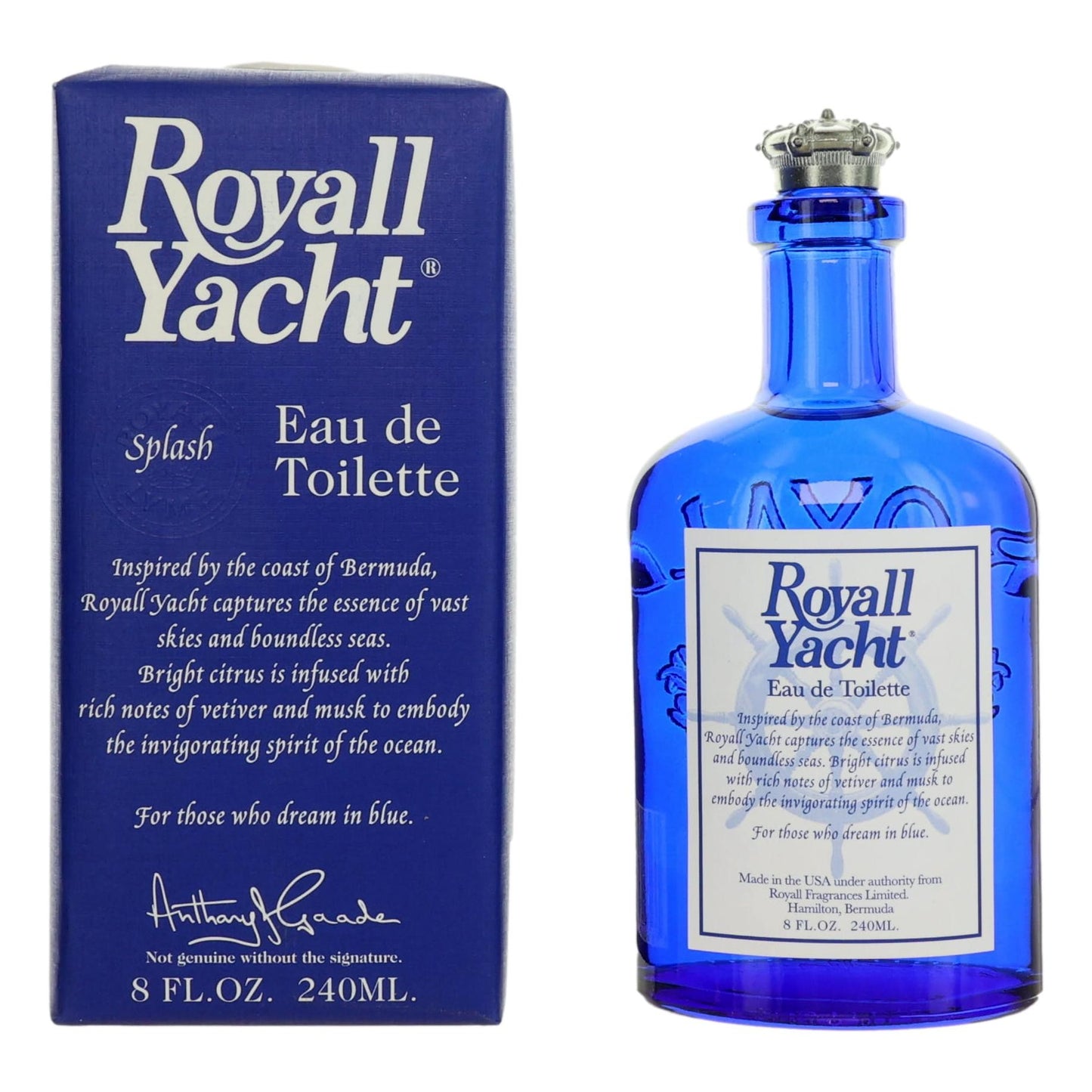 Royall Yacht de Royall Fragrances, 8 oz EDT Splash para hombre
