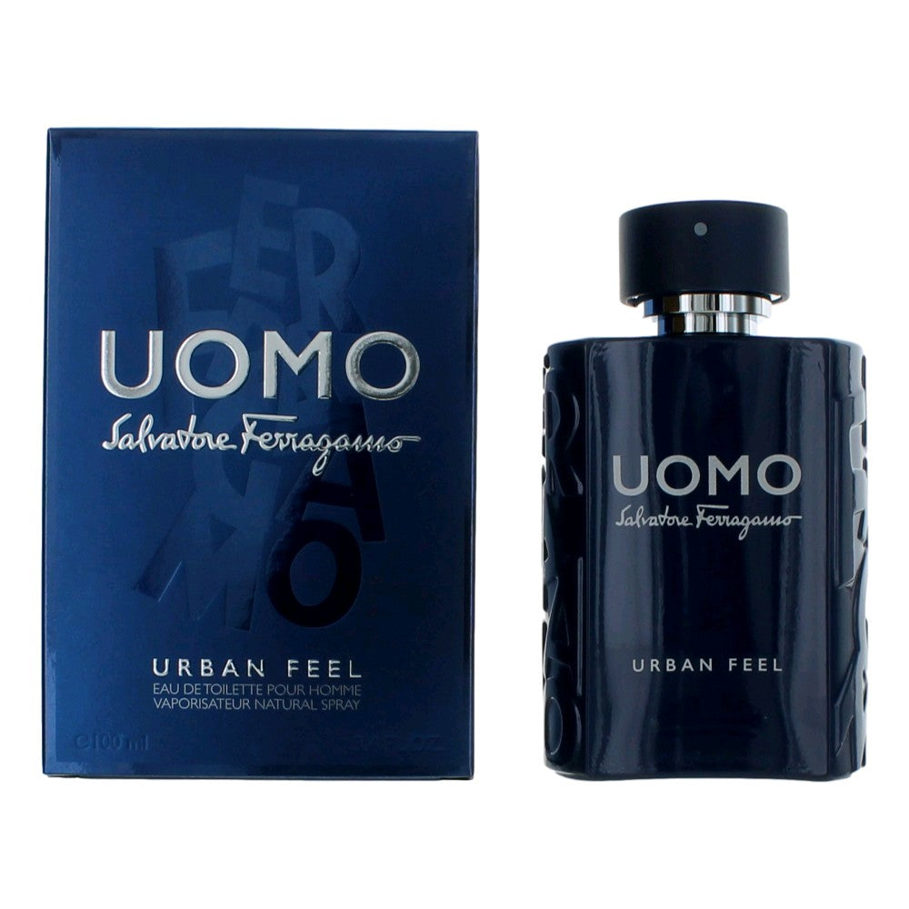 Uomo Urban Feel de Salvatore Ferragamo, Eau de Toilette en spray de 3.4 oz para hombre