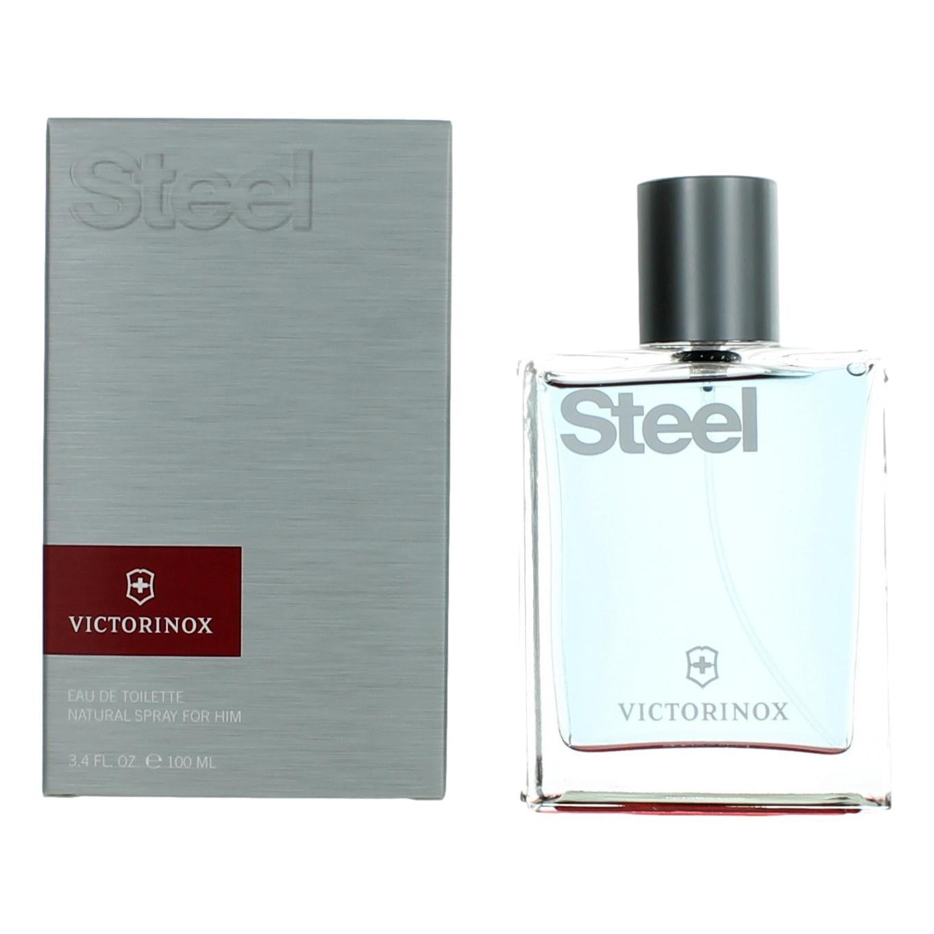 Swiss Army Steel de Swiss Army, vaporizador de EDT de 100 ml para hombres
