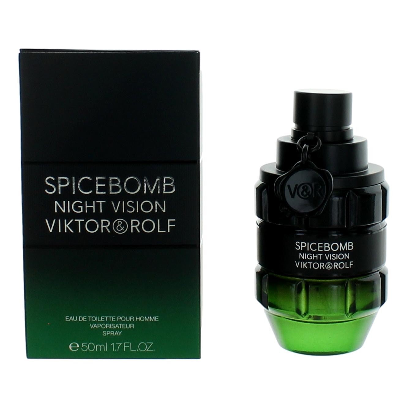 Spicebomb Night Vision de Viktor & Rolf, espray EDT de 1.7 oz para hombres