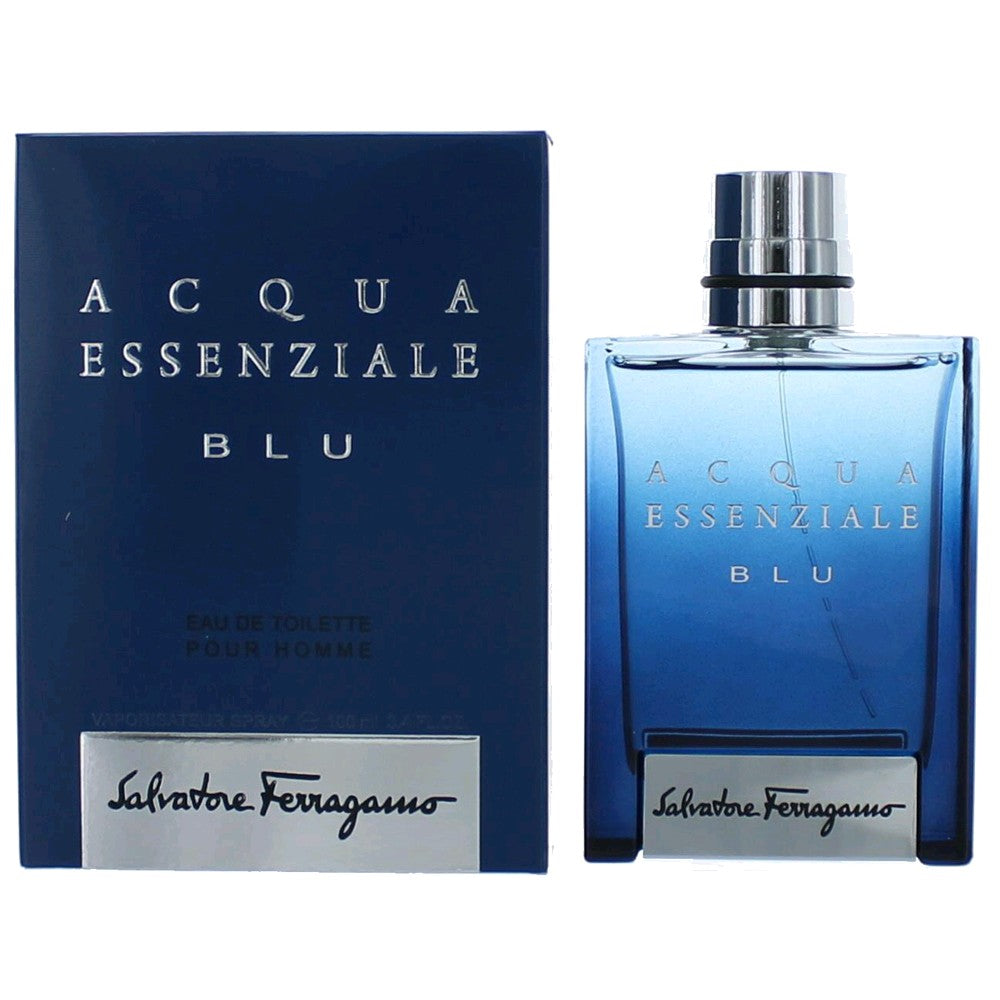 Acqua Essenziale BLU de Salvatore Ferragamo, Eau de Toilette en Spray de 100 ml para Hombre