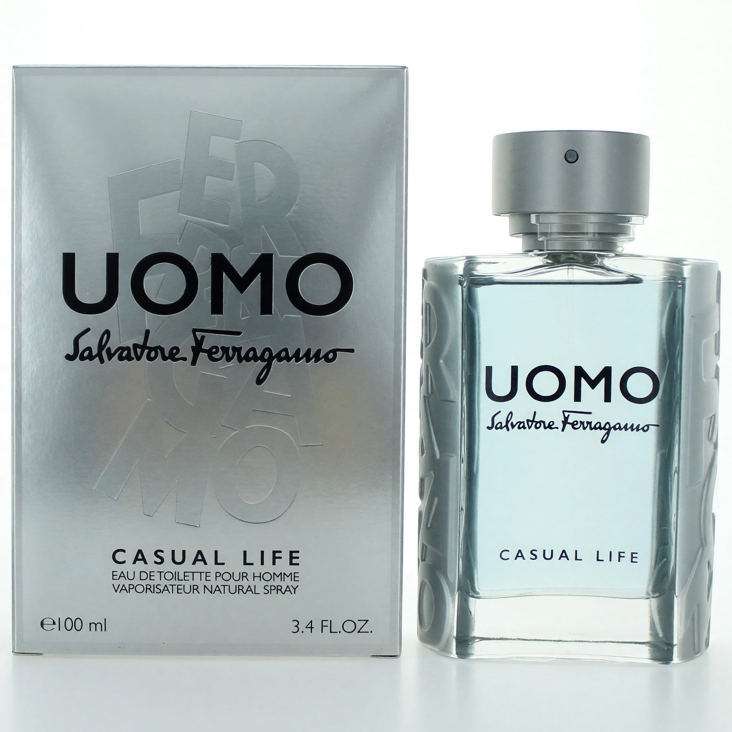 Uomo Casual Life de Salvatore Ferragamo, Eau de Toilette en vaporizador de 100 ml para hombre