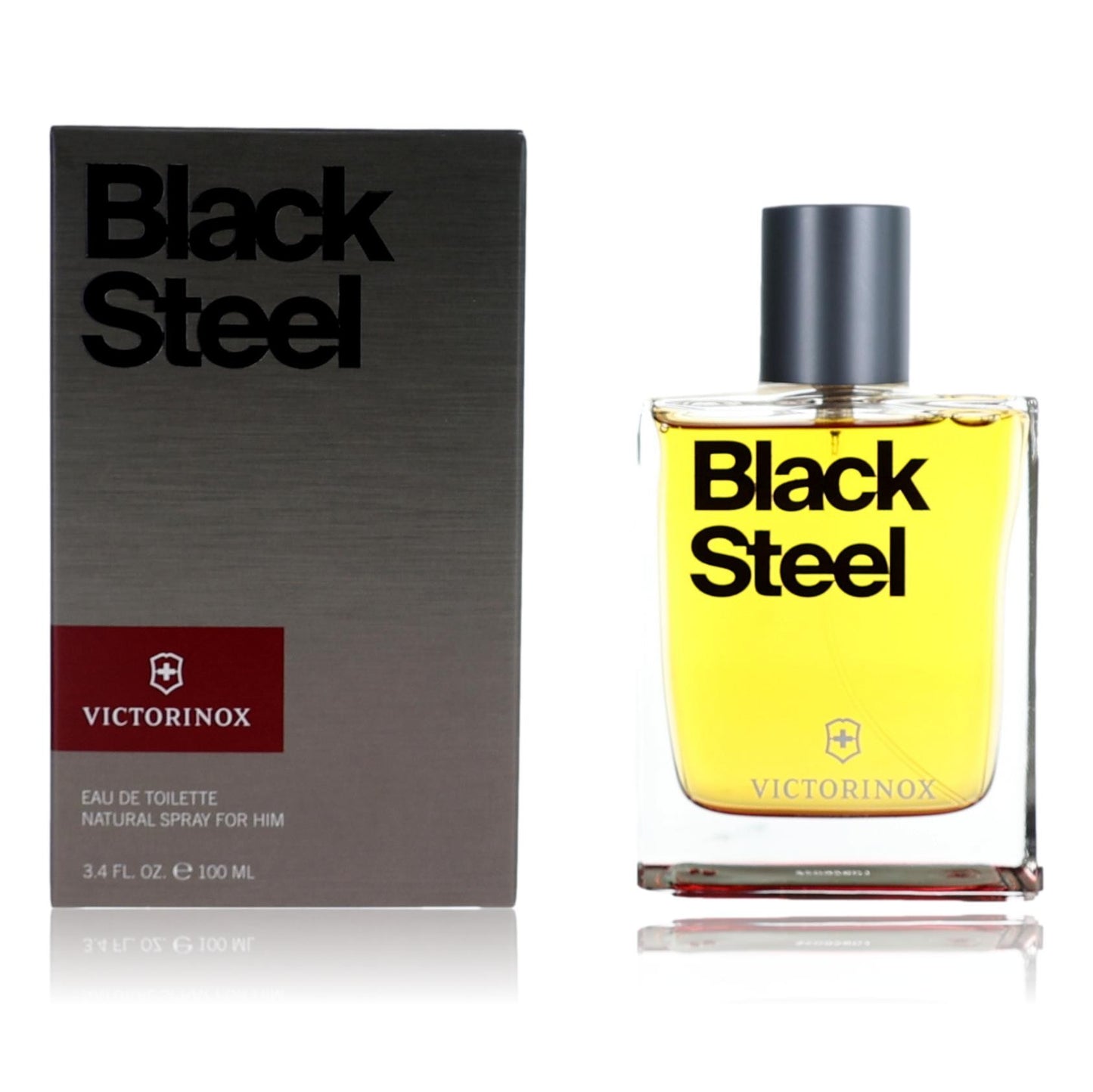 Black Steel de Swiss Army, vaporizador EDT de 3.4 oz para hombres
