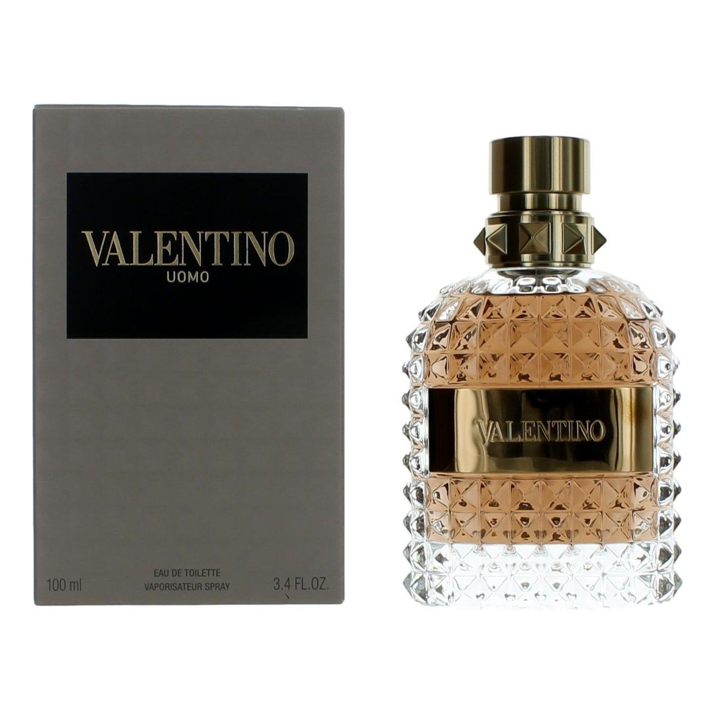 Valentino Uomo de Valentino, Eau de Toilette en Spray de 3.4 oz para Hombres.
