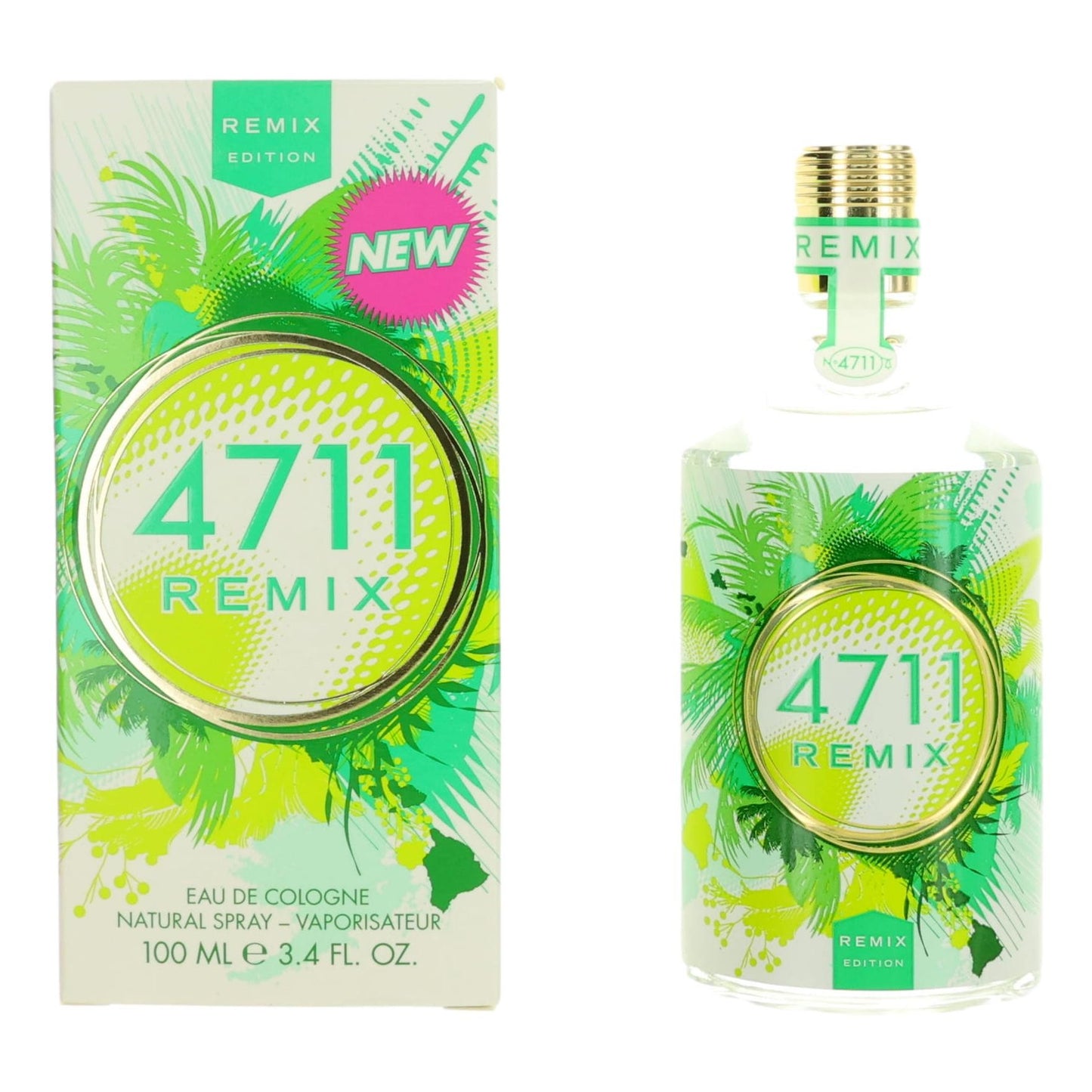 4711 Remix Green Oasis de Muelhens, Vaporizador Eau de Colonia de 100ml para Unisex