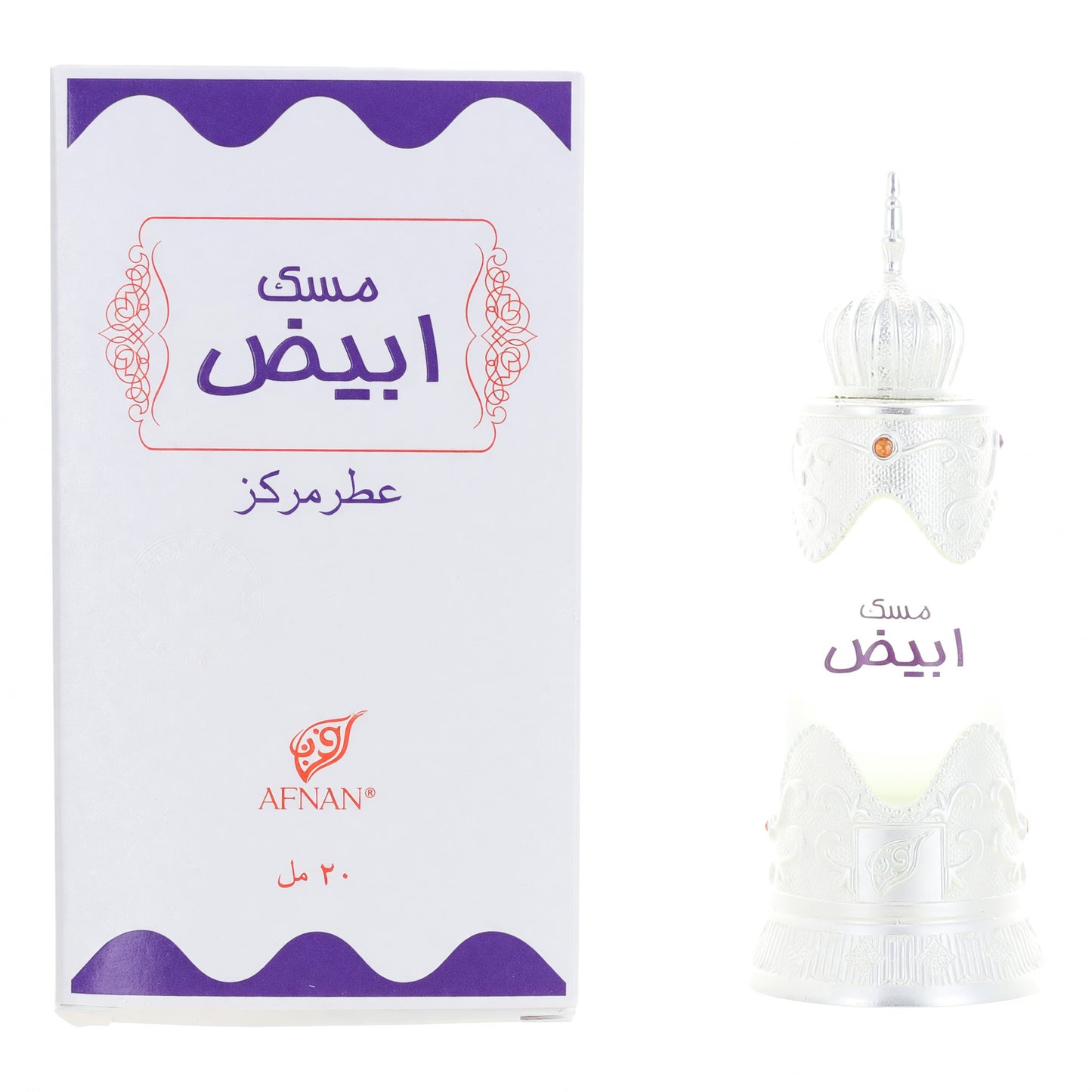 Musk Abiyad de Afnan, Aceite Perfume de 0.67 oz para Unisex
