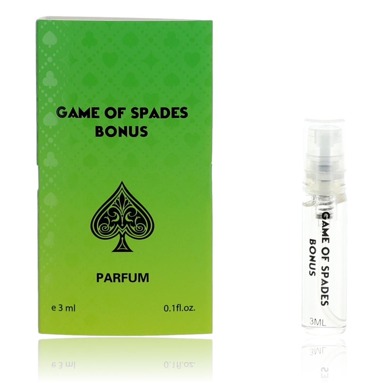 Game of Spades Bonus de Jo Milano, Perfume de 0.1 oz para Muestra Unisex