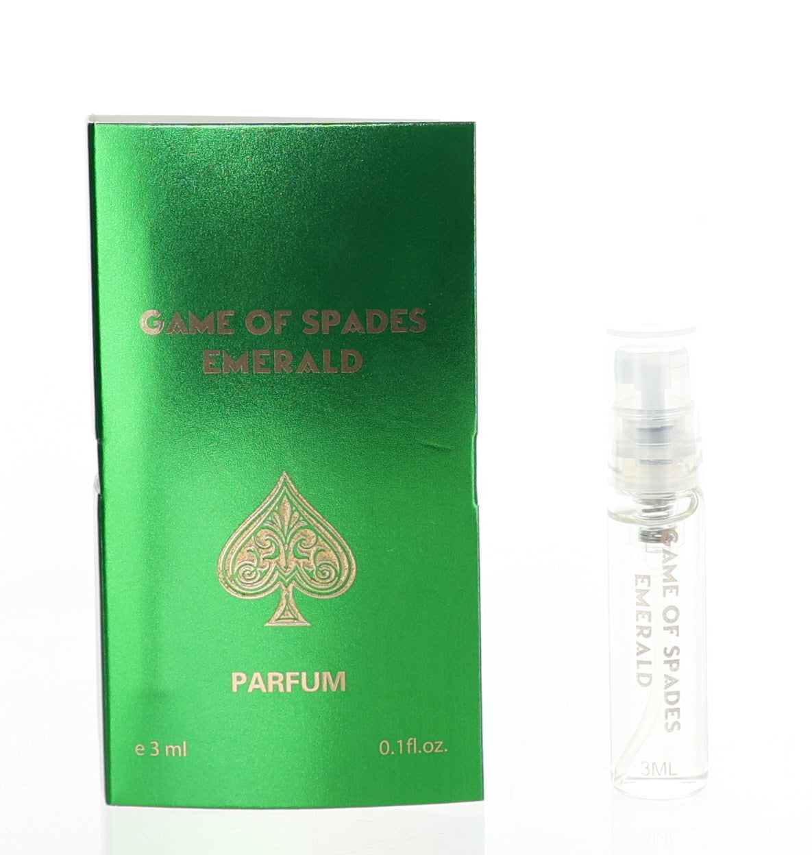 Game of Spades Emerald de Jo Milano, perfume unisex de 0.1 oz, muestra