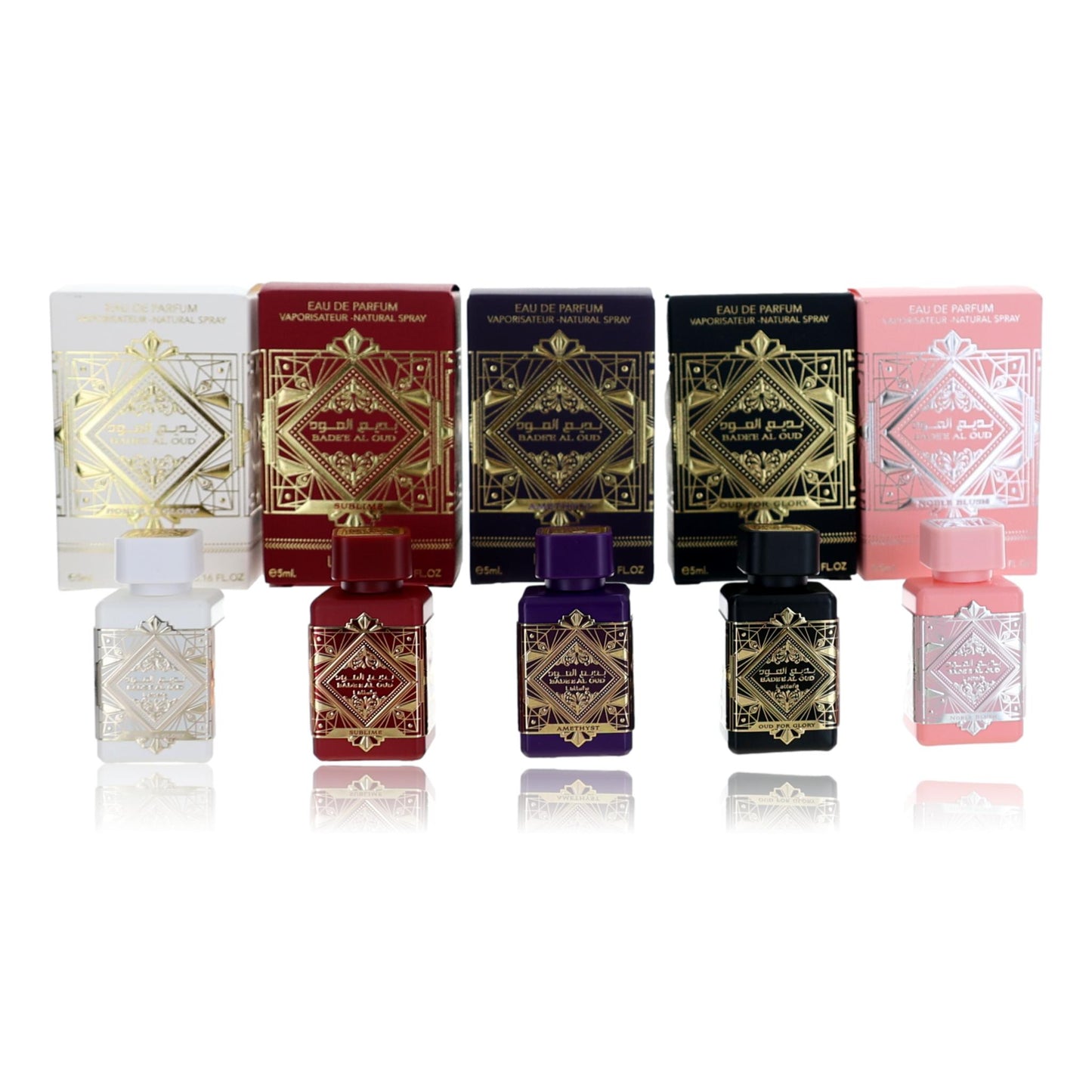 Bade'e Al Oud Collection de Lattafa, Set de Regalo de 5 Piezas Unisex