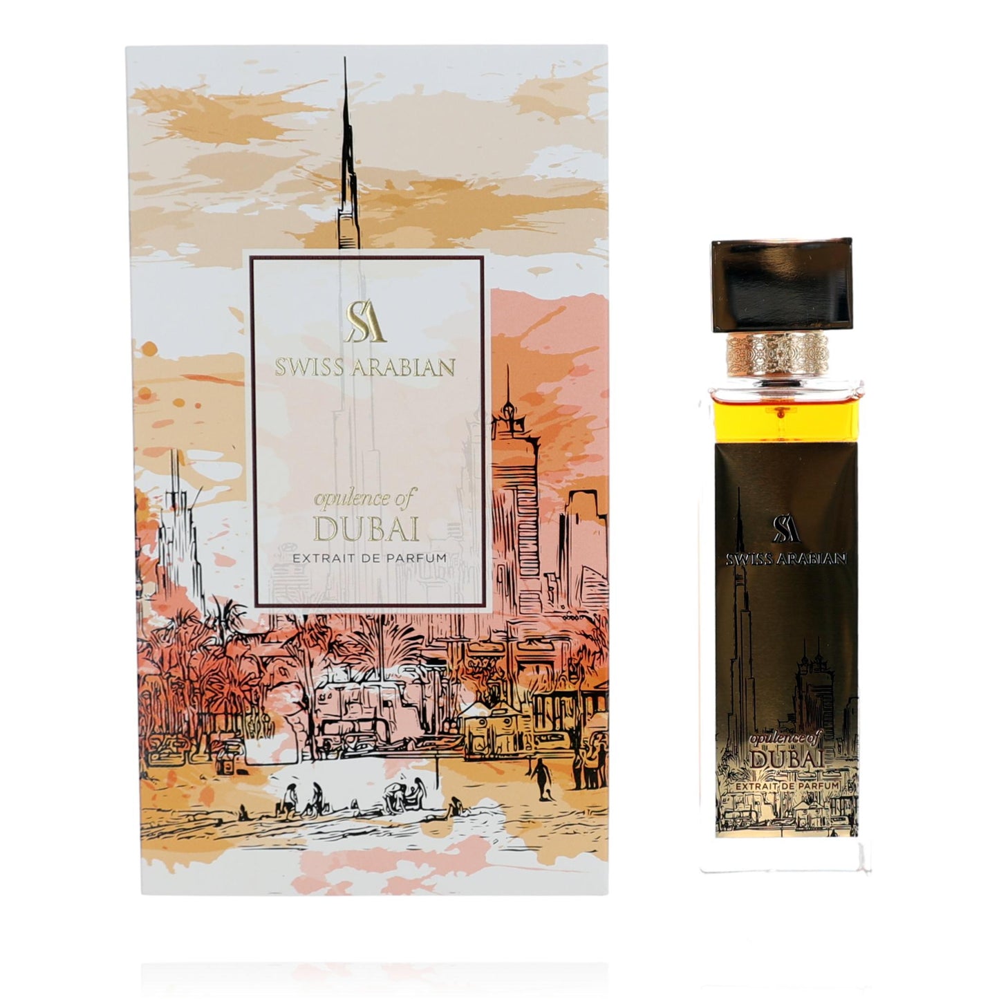 Opulence of Dubai de Swiss Arabian, espray de extracto de perfume de 3.4 oz para unisex