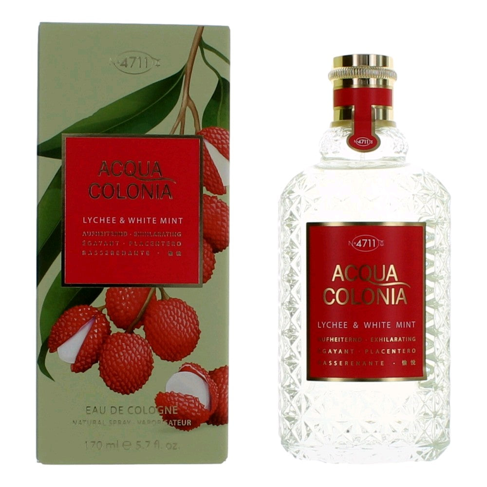 Acqua Colonia Lychee and Mint de 4711, Eau de Colonia Splash/Vaporizador de 170 ml para mujeres