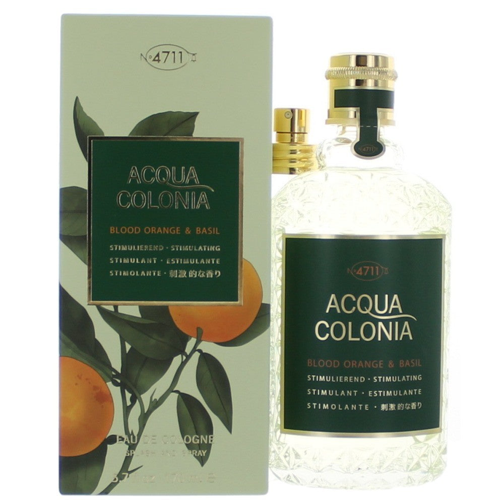 Acqua Colonia Naranja Sanguina y Albahaca, 5.7oz Eau De Cologne Splash/Spray Unisex