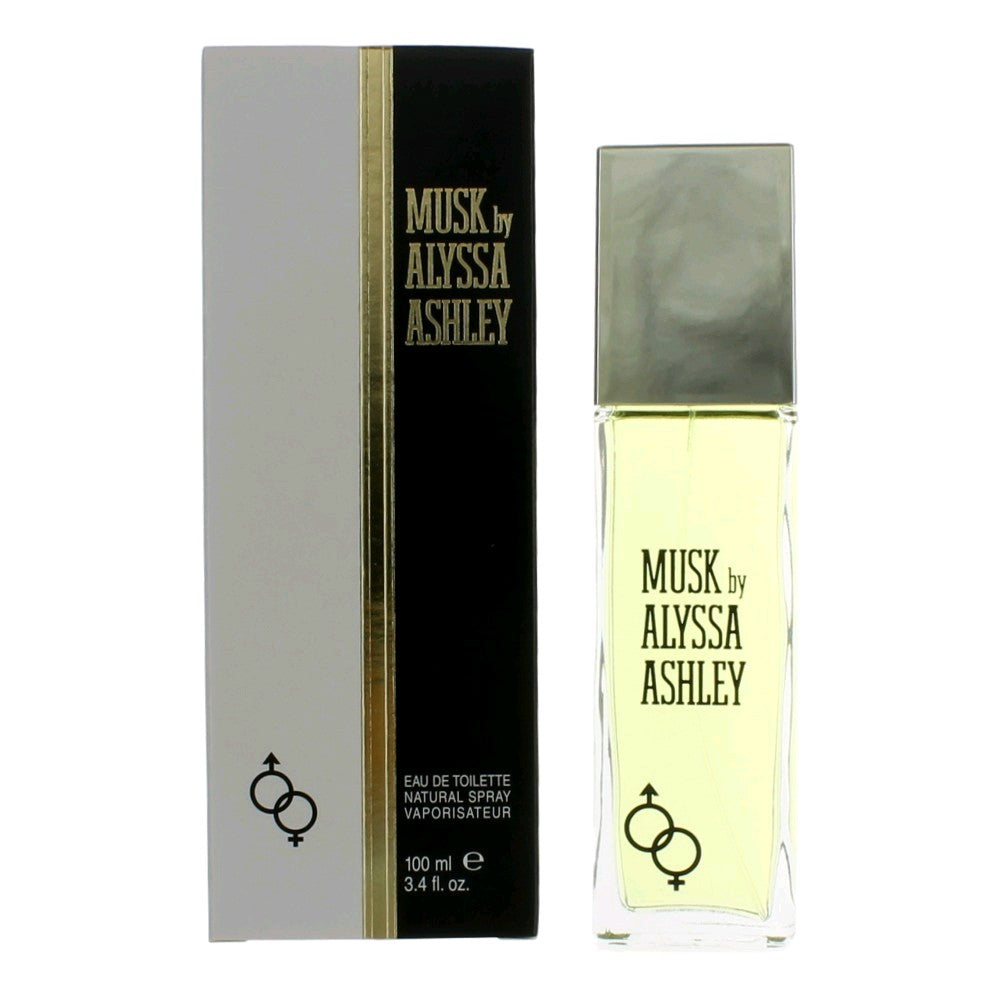 Musk de Alyssa Ashley, Eau de Toilette en Vaporizador de 3.3 oz para Mujer