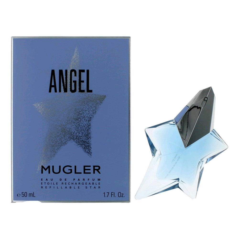 Angel de Thierry Mugler, vaporizador de EDP recargable de 1,7 oz para mujer