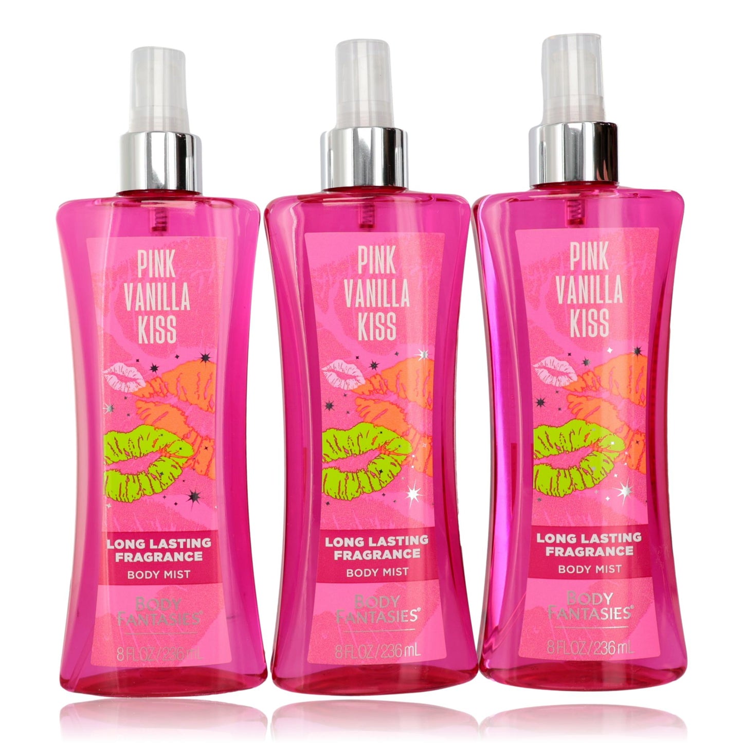 Pink Vanilla Kiss Fantasy 3 Pack 8 Fragrance Body Spray women