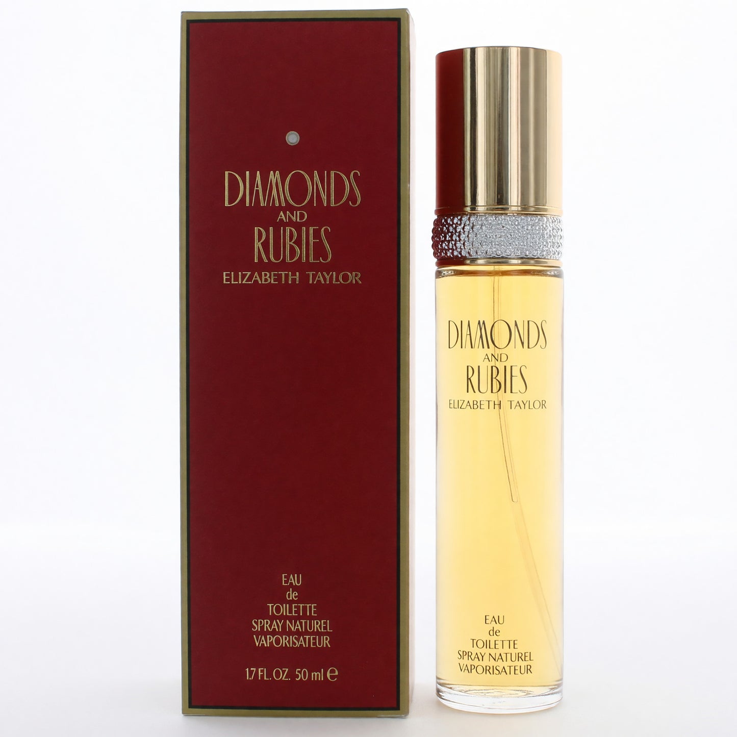 Diamonds & Rubies de Elizabeth Taylor, Eau de Toilette en Spray de 50 ml para Mujer