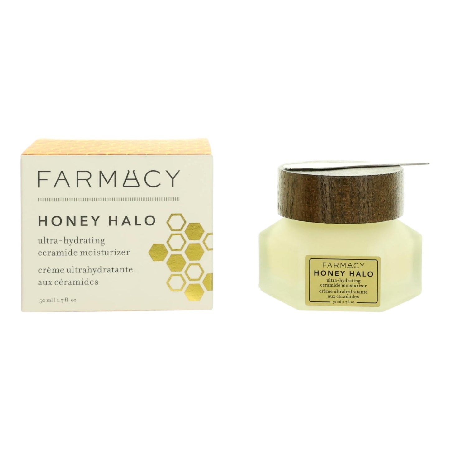 Farmacy Honey Halo de Farmacy, 1.7oz Crema Hidratante con Ceramidas Ultra Hidratante