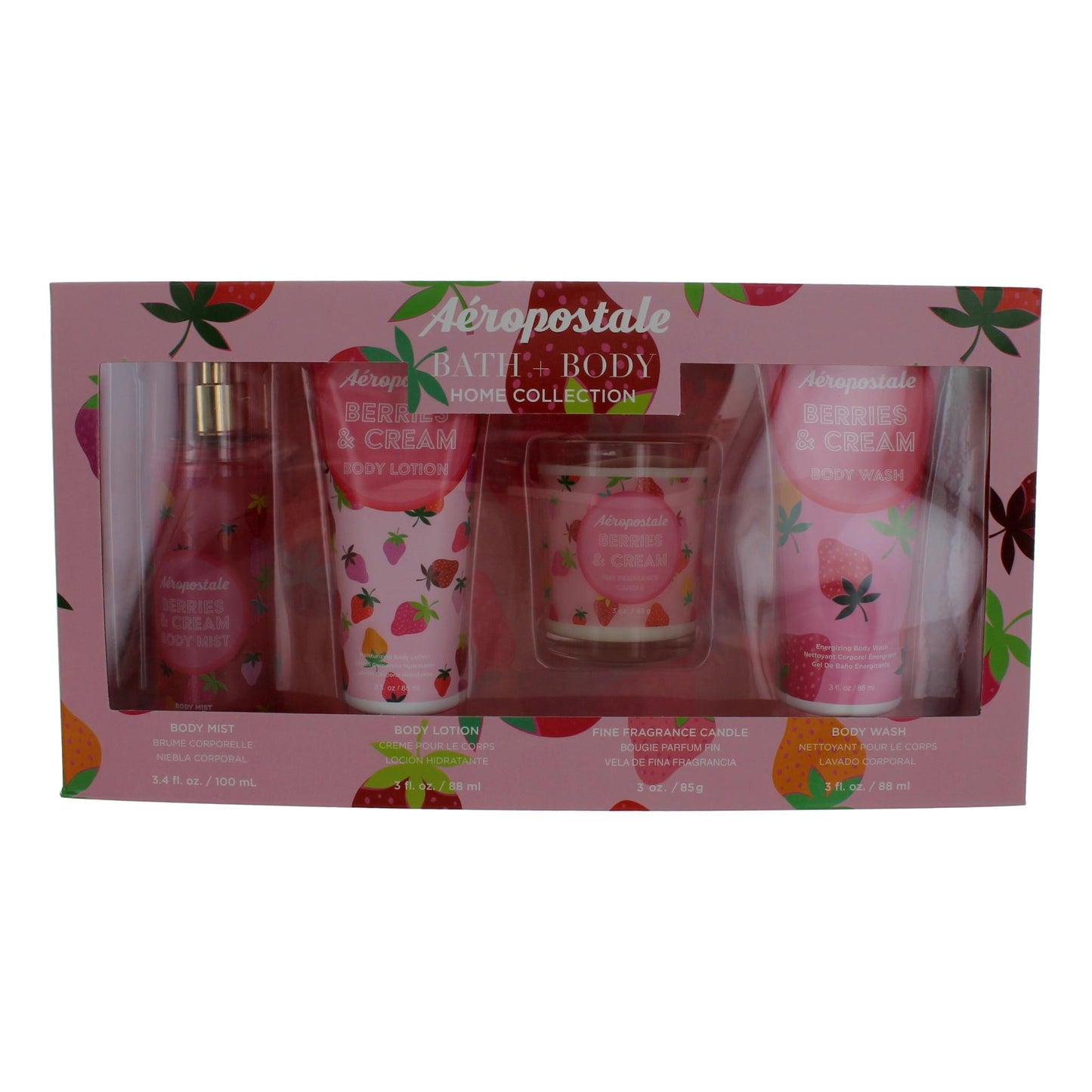Aeropostale Bath+Body Home Collection de Aeropostale, juego de regalo de 4 piezas