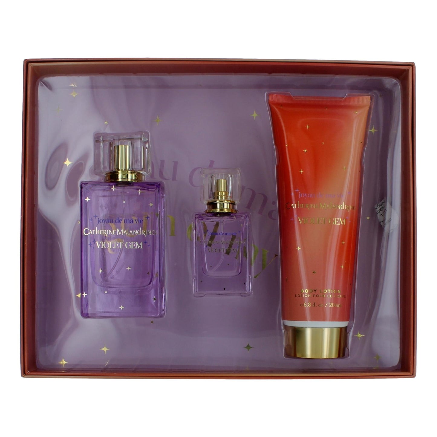 Violet Gem de Catherine Malandrino, set de regalo de 3 piezas para mujer