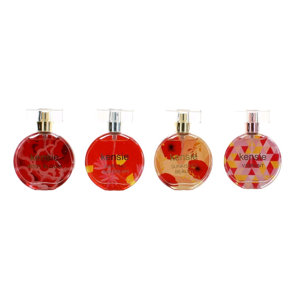 Kensie by Kensie, Cofre de fragancia fina variada de 4 piezas para mujer