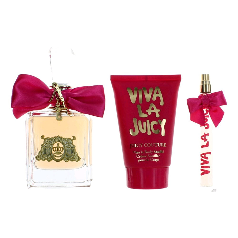 Viva La Juicy de Juicy Couture, set de regalo de 3 piezas para mujer con 3.4