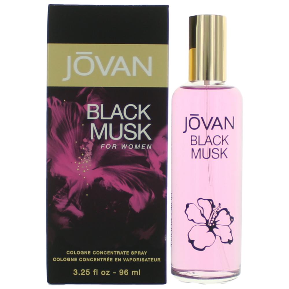 Jovan Black Musk de Coty, spray concentrado de colonia para mujer de 3,25 oz