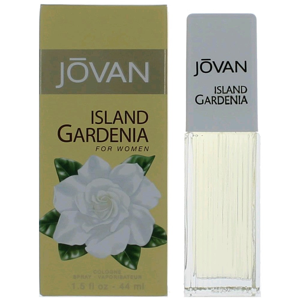 Jovan Island Gardenia de Coty, colonia en spray de 1,5 oz para mujer