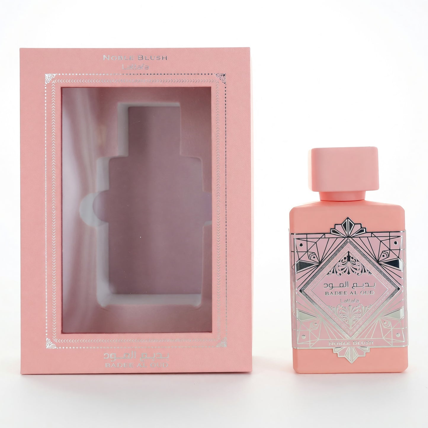 Bade'e Al Oud Noble Blush de Lattafa, EDP Vaporizador de 3.4 oz para Mujer