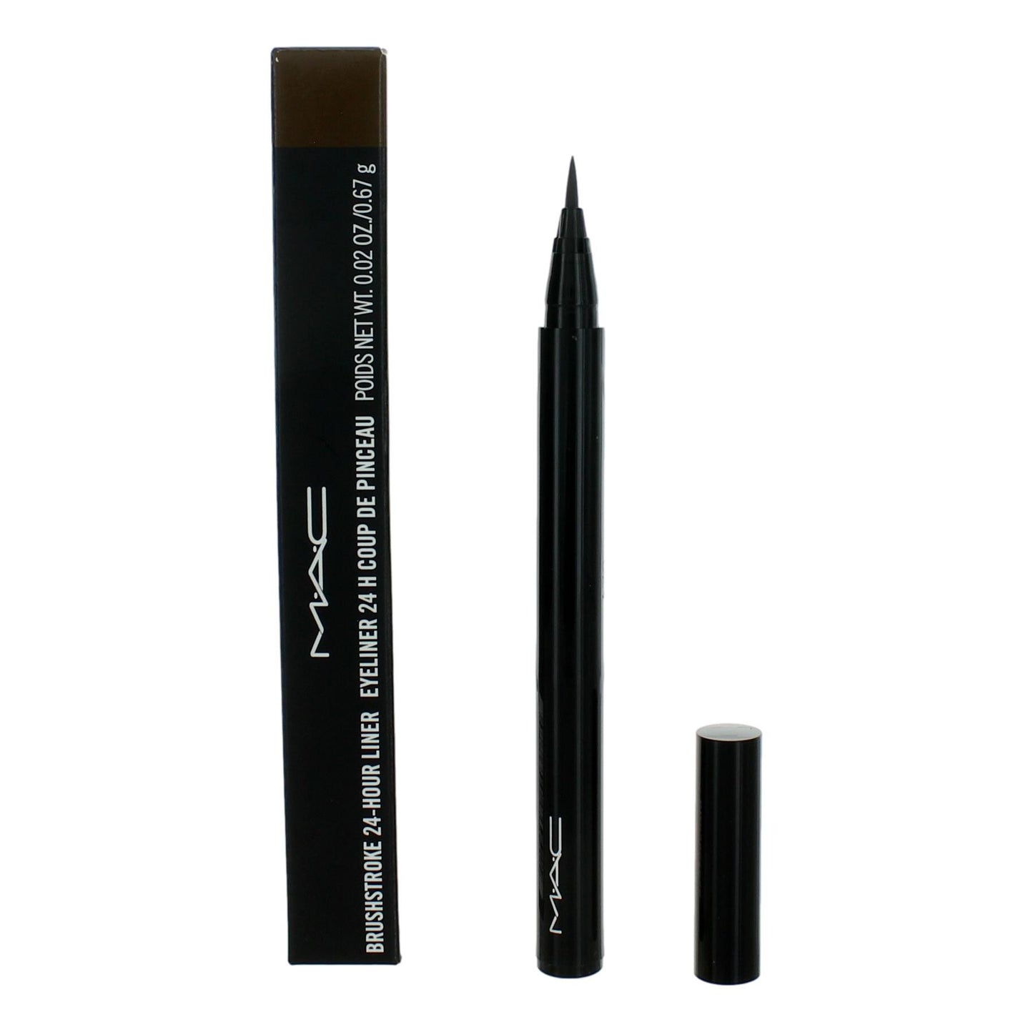 Delineador de 24 horas MAC Brushstroke de MAC, delineador de ojos de 0.02 oz - Brushbrown