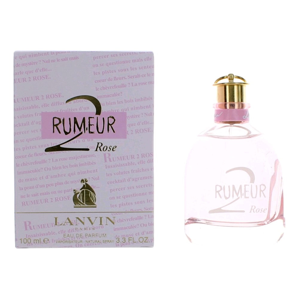 Rumeur 2 Rose de Lanvin, vaporizador de 3.3 oz EDP para mujer