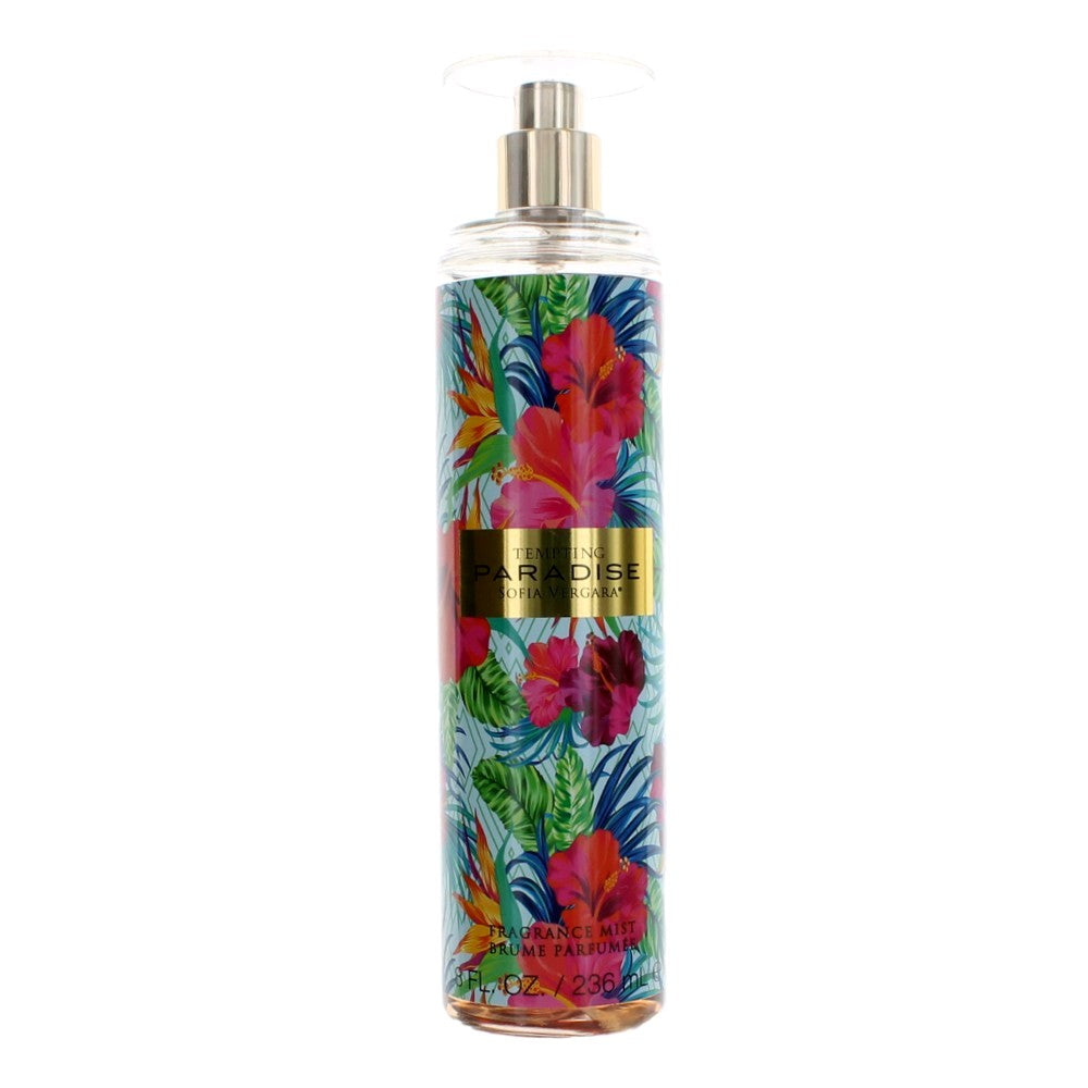 Tempting Paradise de Sofia Vergara, niebla aromática de 8 oz para mujeres