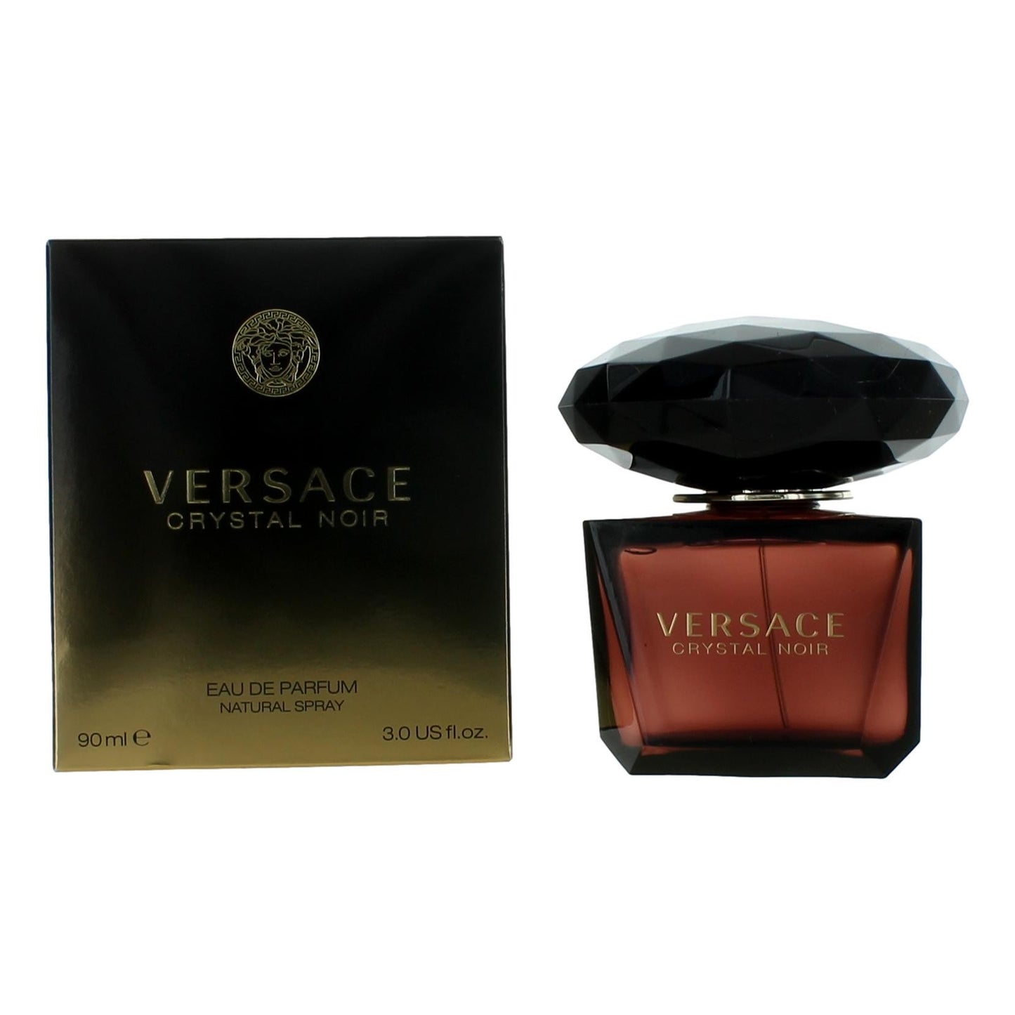 Versace Crystal Noir de Versace, EDP Vaporizador de 3 oz para Mujer